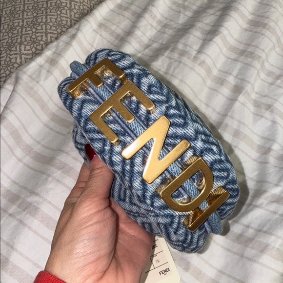 NWT Fendi Fendigraphy Nano Denim bag - Picture 4 of 10